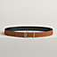 View: , Volte-face reversible belt buckle & Reversible leather strap 32 mm