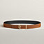 View: , Volte-face reversible belt buckle & Reversible leather strap 32 mm