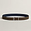 Volte-face reversible belt buckle & Reversible leather strap 32 mm, view 2 of 5