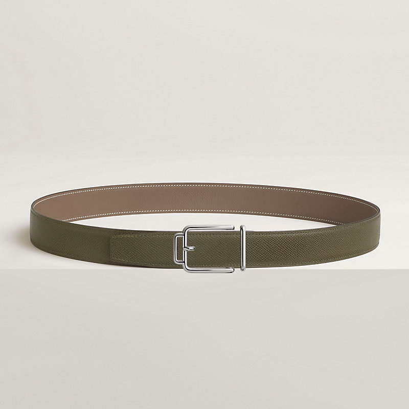 Volte-face reversible belt buckle & Reversible leather strap 32 mm
