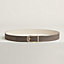 Volte-face reversible belt buckle & Reversible leather strap 32 mm, view 1 of 4