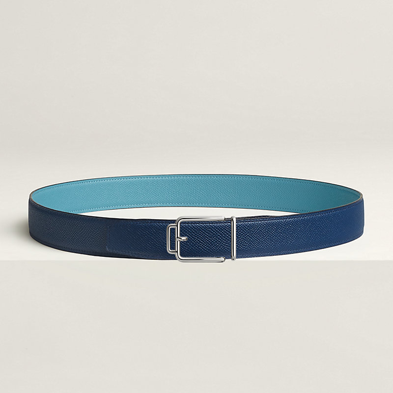 Volte-face reversible belt buckle & Reversible leather strap 32 mm