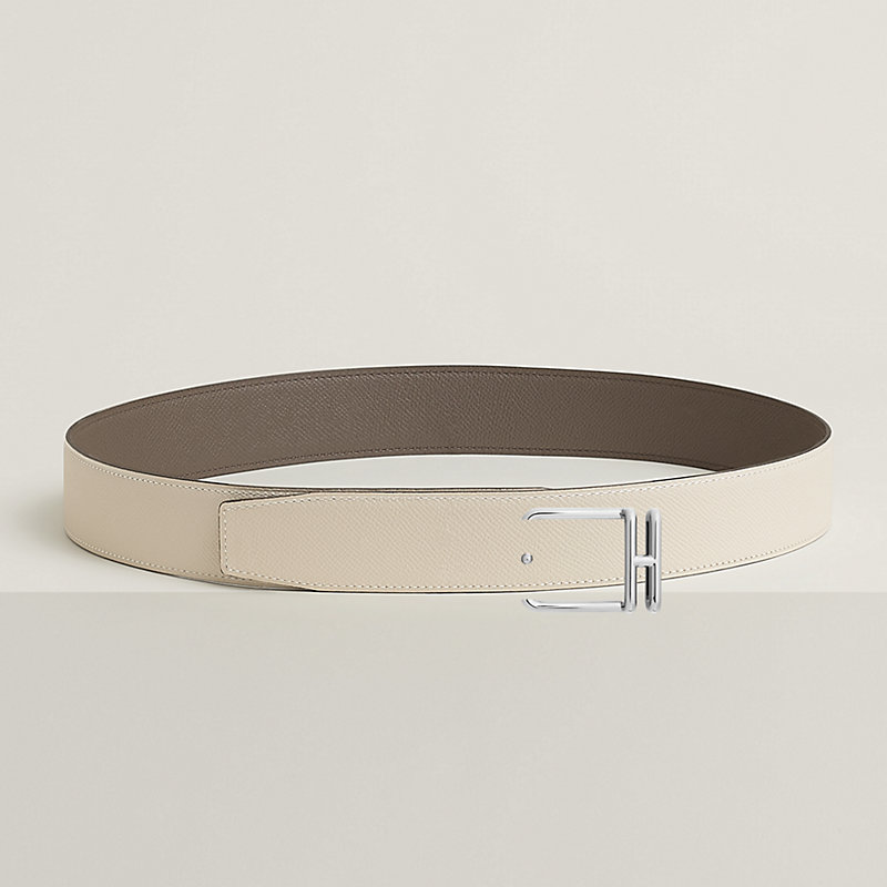 Volte-face reversible belt buckle & Reversible leather strap 38 mm