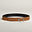 Volte-face reversible belt buckle & Reversible leather strap 38 mm, view 2 of 5