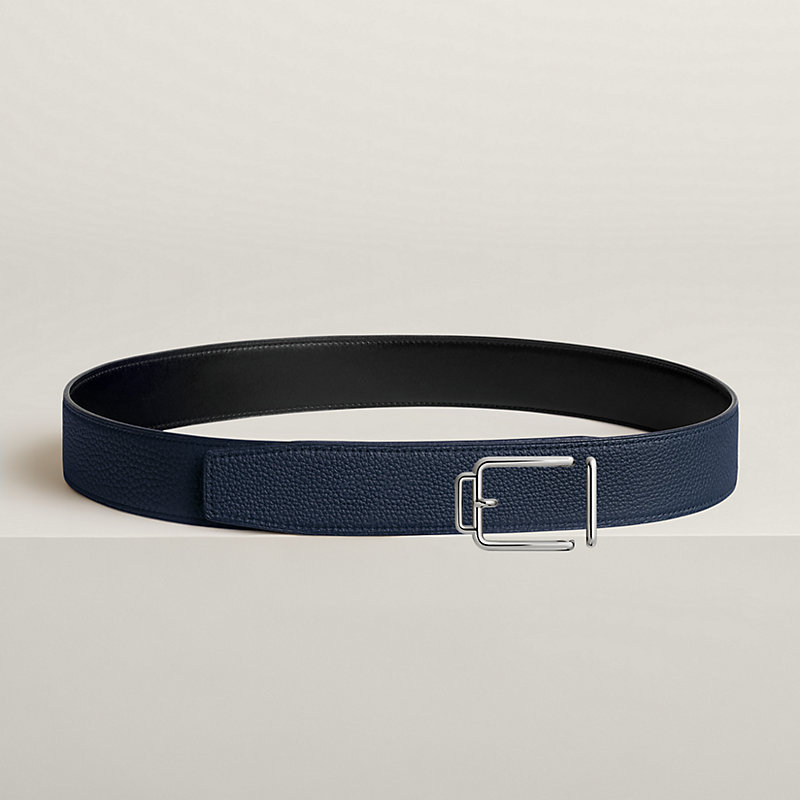 Volte-face reversible belt buckle & Reversible leather strap 38 mm