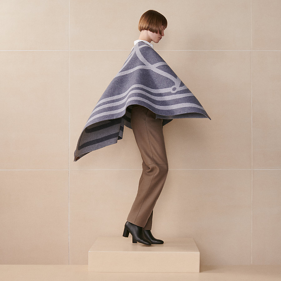 Voltige double face poncho