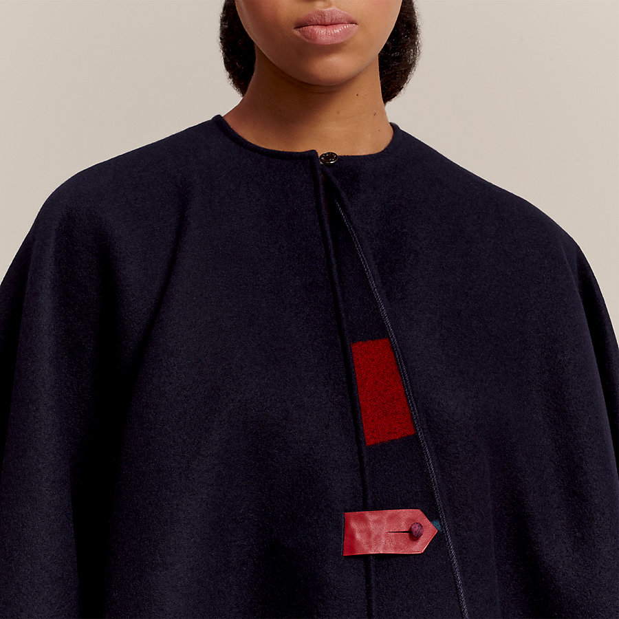 Wool and cashmere cape