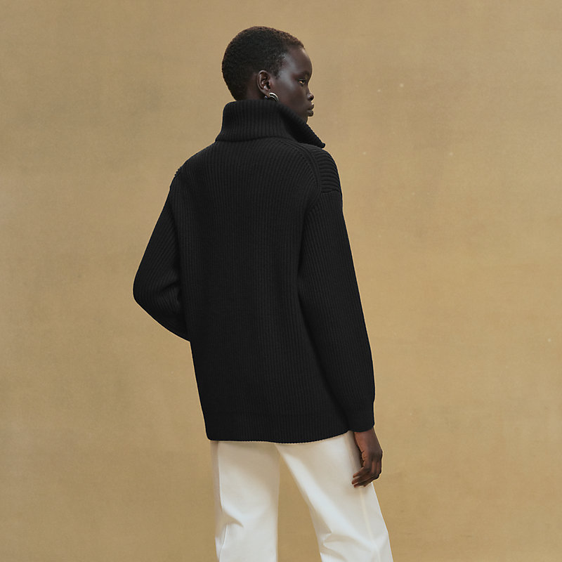 Wool knit jacket