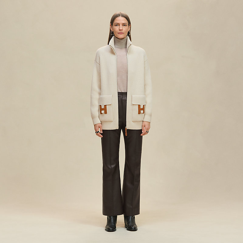 Wool knit jacket