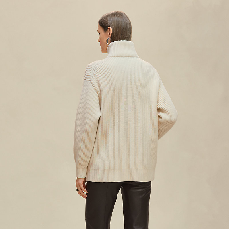 Wool knit jacket