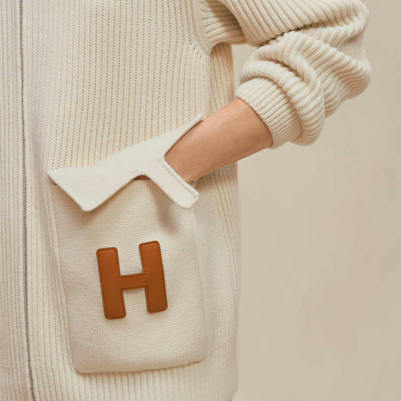 Wool knit jacket