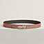 Yachting belt buckle & Reversible leather strap 32 mm, view 1 of 3