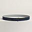 View: , Yachting belt buckle & Reversible leather strap 32 mm