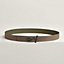 Yachting belt buckle & Reversible leather strap 32 mm, view 1 of 3