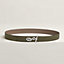 Yachting belt buckle & Reversible leather strap 32 mm, view 2 of 3
