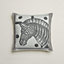 Zebre Zig Zag pillow, View: Back, back, view 2 of 4