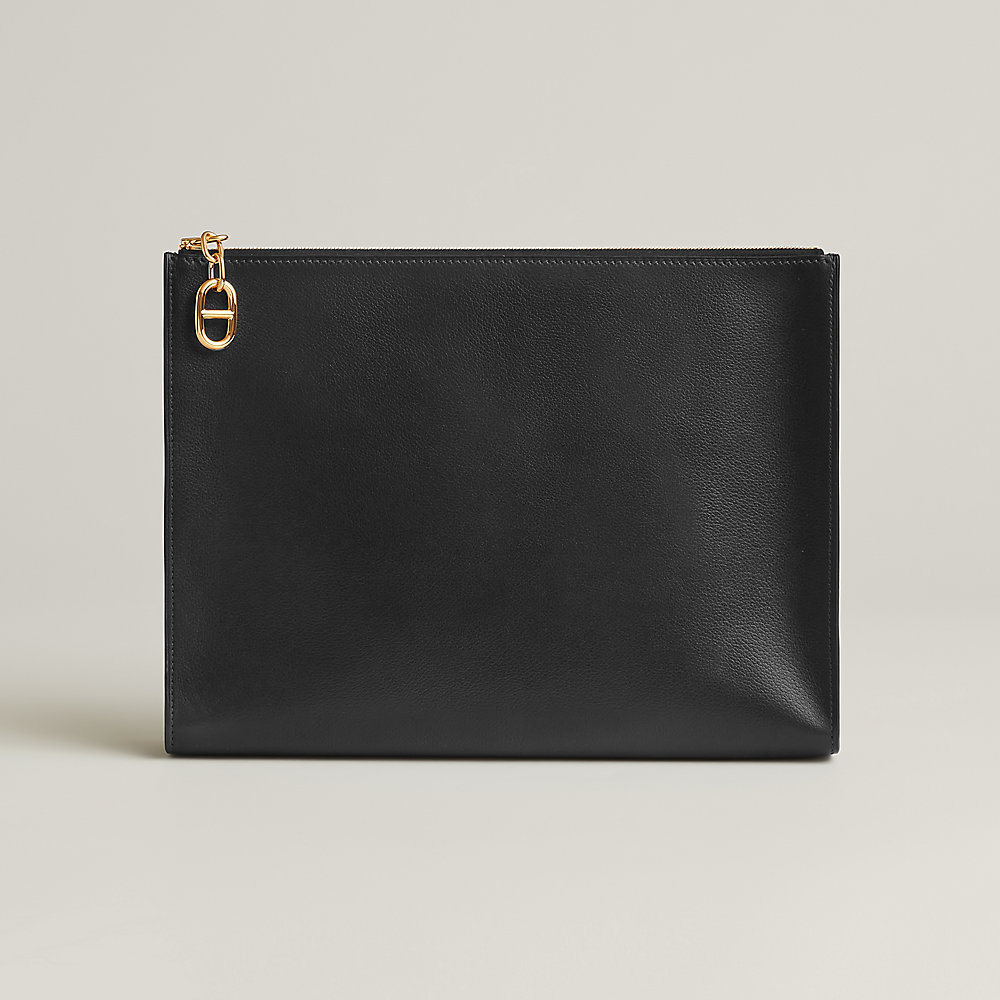 【かっこいい】HERMES Zipengo GM Chaine d'Ancre ブラック Zipengo Chaine d'Ancre GM pouch | Hermès Mainland China