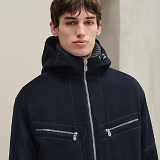 【カラフル♪】HERMES ジャケット ブルゾン HERMES エルメス ブルゾン ジャケット ショート丈 レッド系