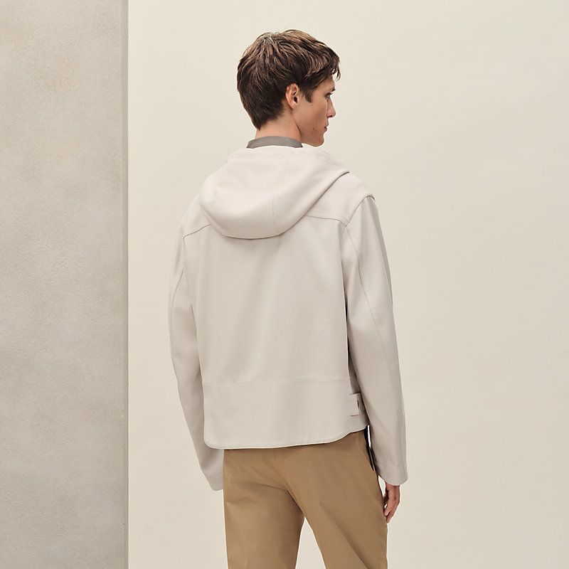 Zipped hooded jacket