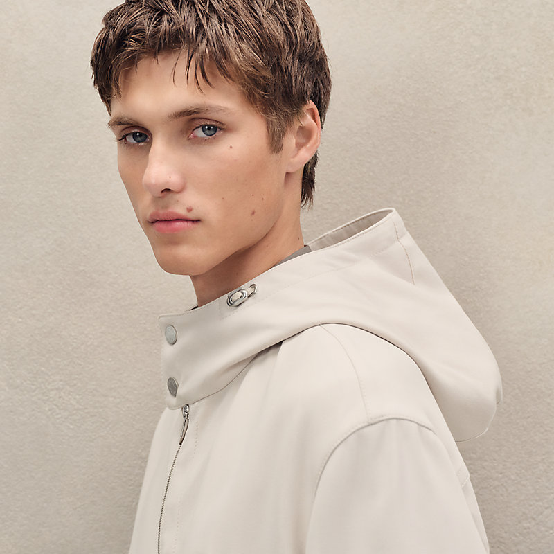 Zipped hooded jacket