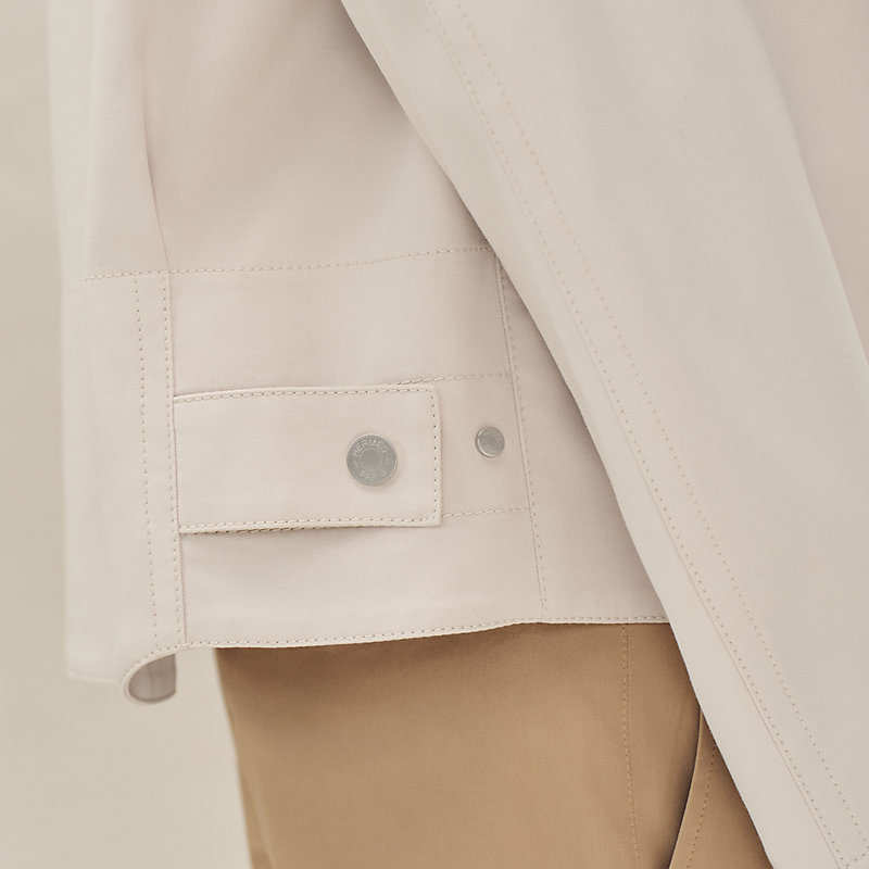 Zipped hooded jacket