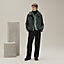 Zipped hooded jacket with leather detail, view 1 of 7