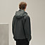 Zipped hooded jacket with leather detail, view 3 of 7