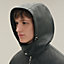 Zipped hooded jacket with leather detail, view 4 of 7