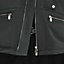 Zipped hooded jacket with leather detail, view 5 of 7