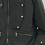 Zipped hooded jacket with leather detail, view 7 of 7