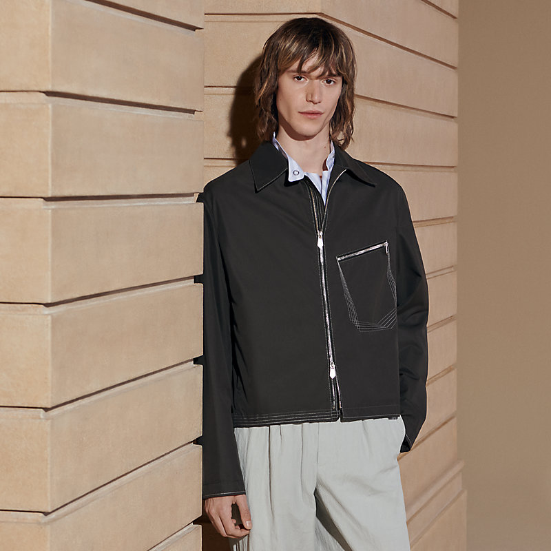 Zipped straight cut jacket | Hermès Mainland China