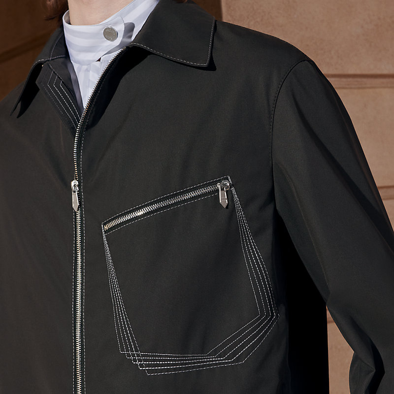 Zipped straight cut jacket | Hermès Mainland China