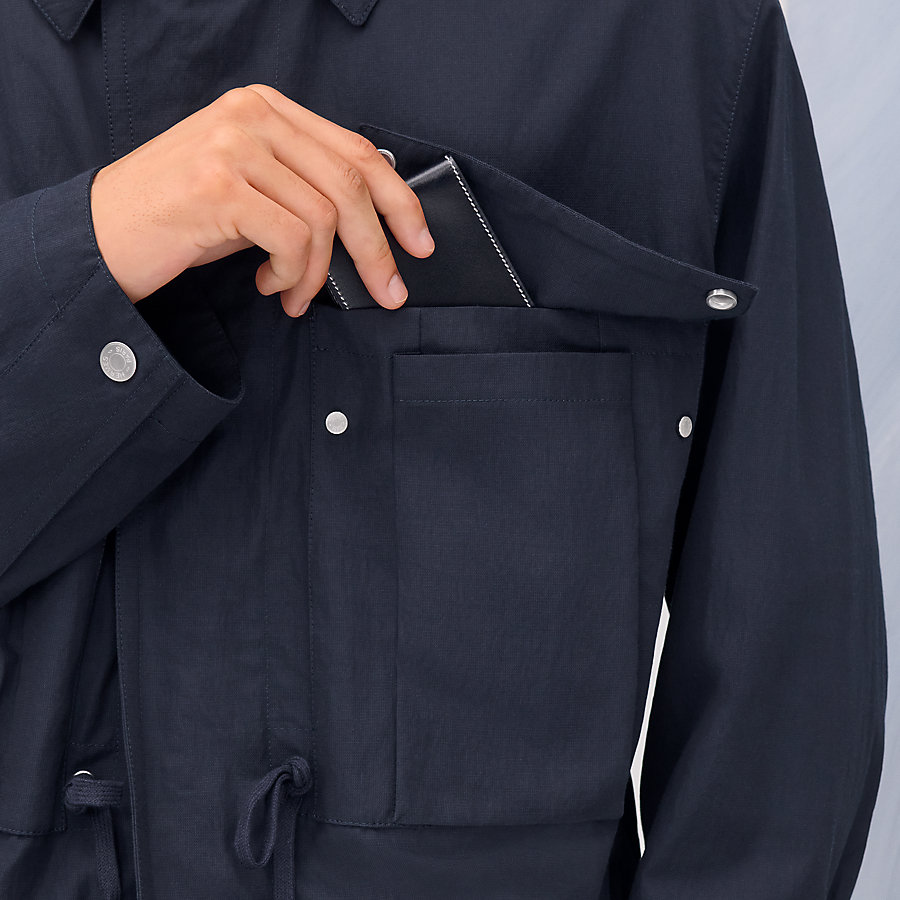 Zipped straight cut jacket