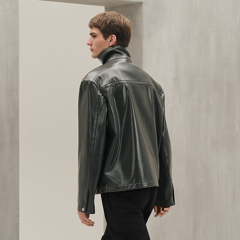 Zipped straight cut jacket