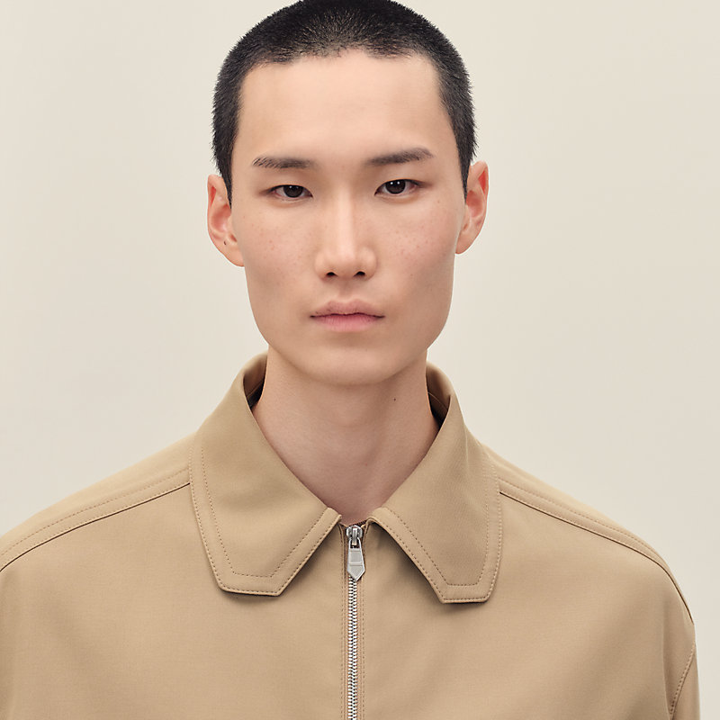 Zipped straight cut jacket