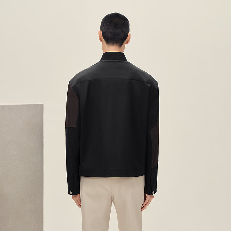 Zipped straight cut jacket