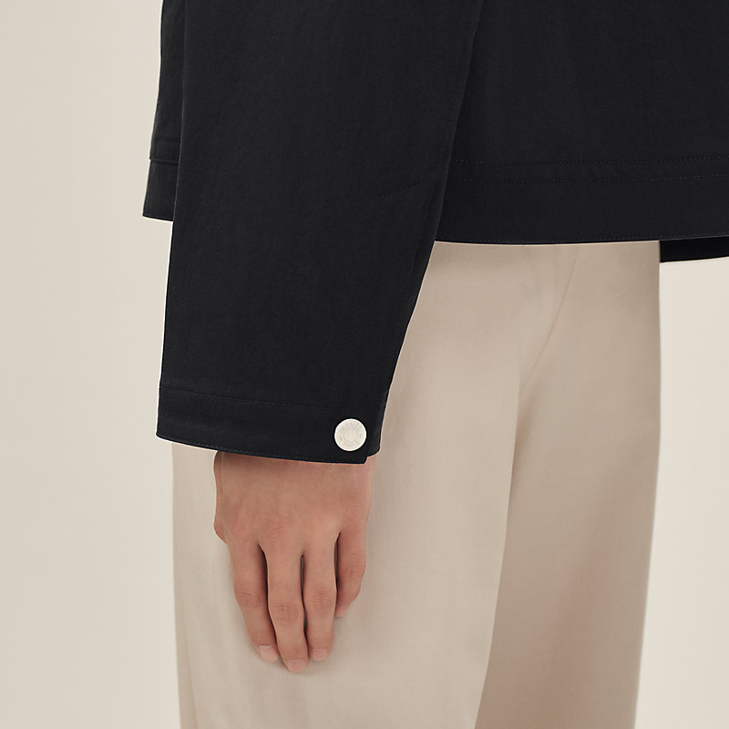 Zipped straight cut jacket