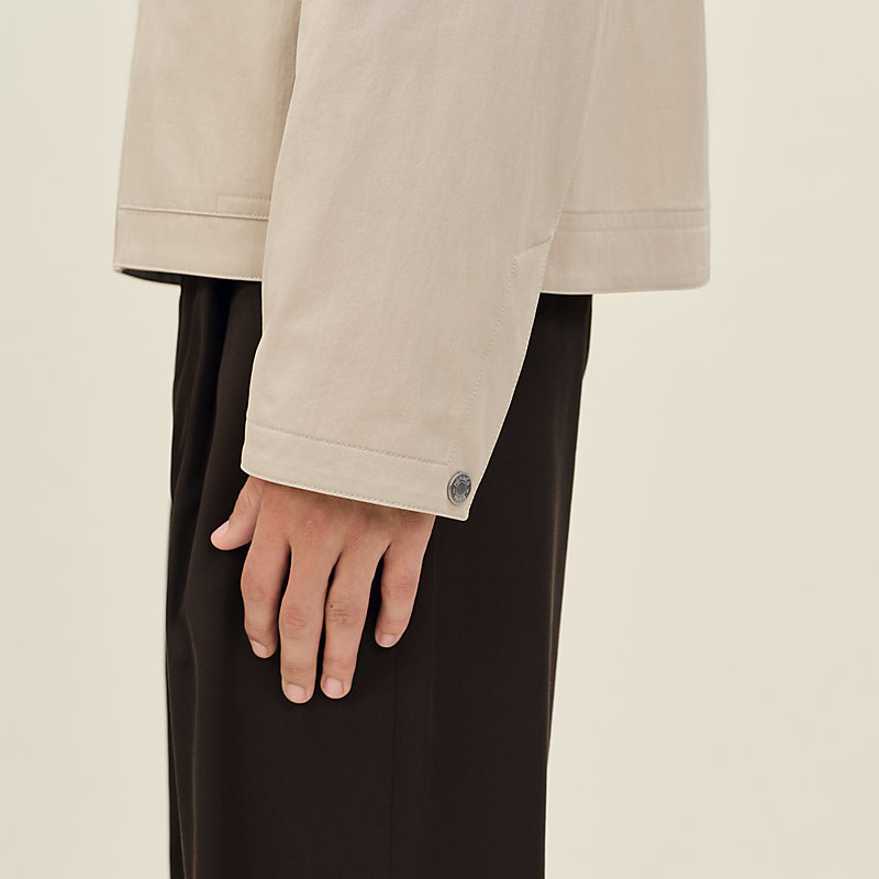 Zipped straight cut jacket