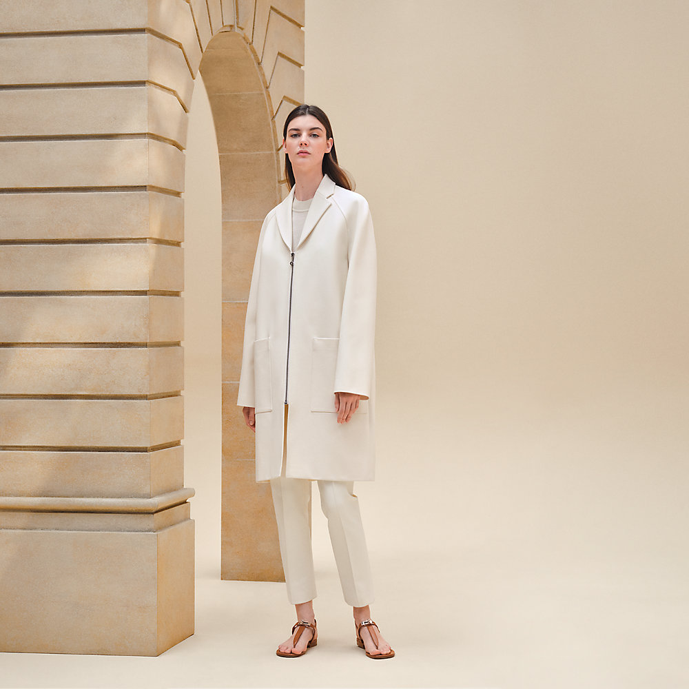 Zipped supple coat | Hermès Mainland China