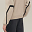 Zipped varsity cardigan with leather detail, view 5 of 5