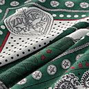 View: Detail, Zouaves et Dragons Bandana shawl 140