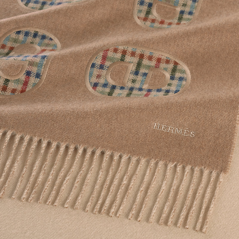 “双面彩色锚链”围巾