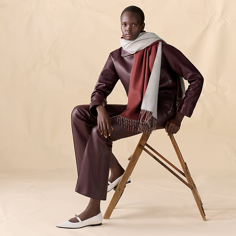 “双面”长披肩