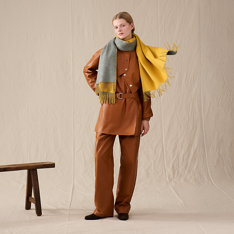 “双面”长披肩