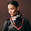 “‘喵’趣横生”70方巾, 视图: 图片：产品佩戴, worn, 当前为第3张（共4张）