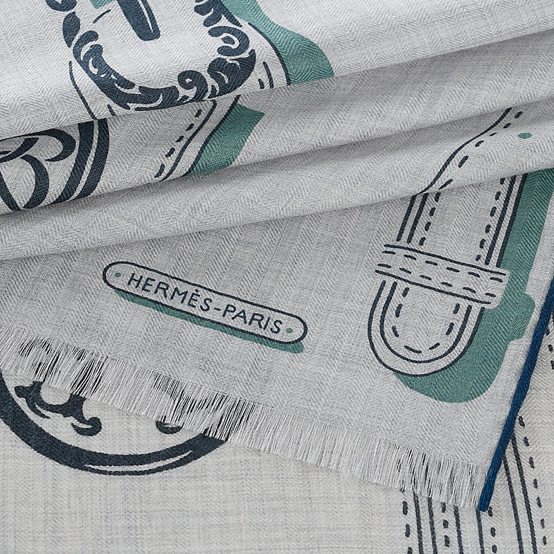 “总统的鞍辔”长方形丝巾