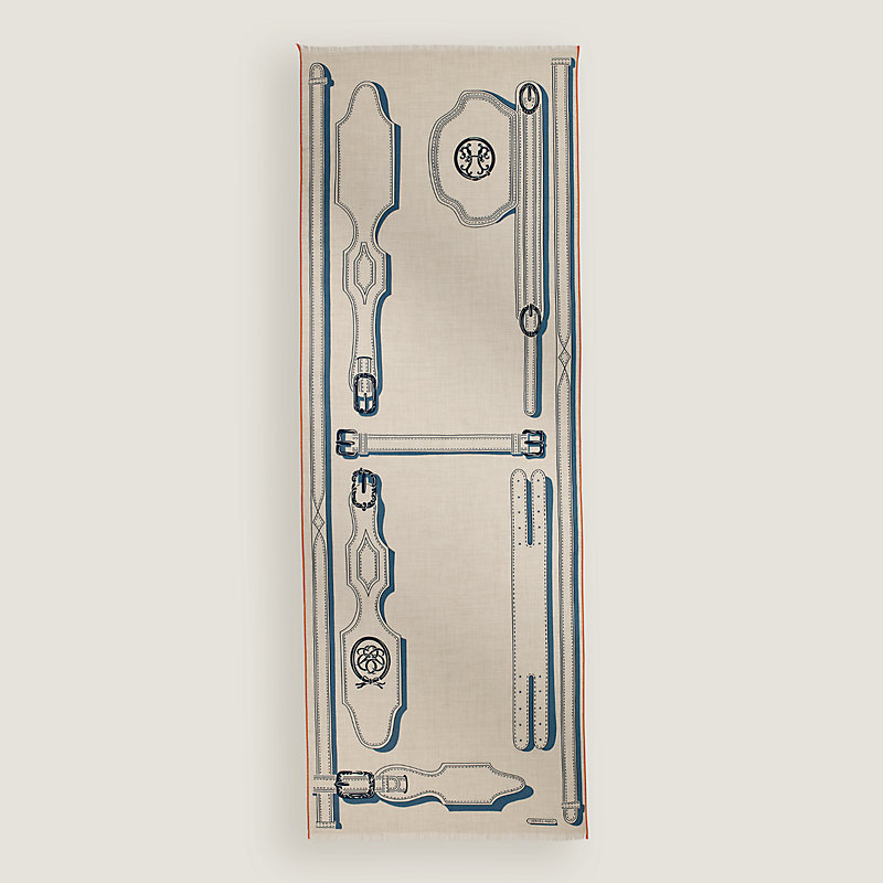 “总统的鞍辔”长方形丝巾