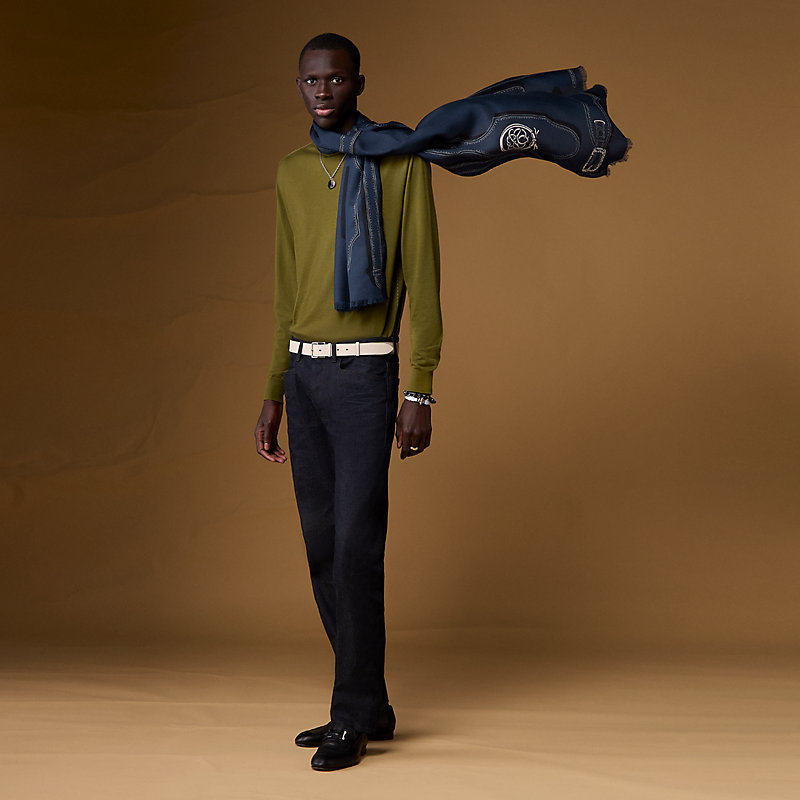 “总统的鞍辔”长方形丝巾