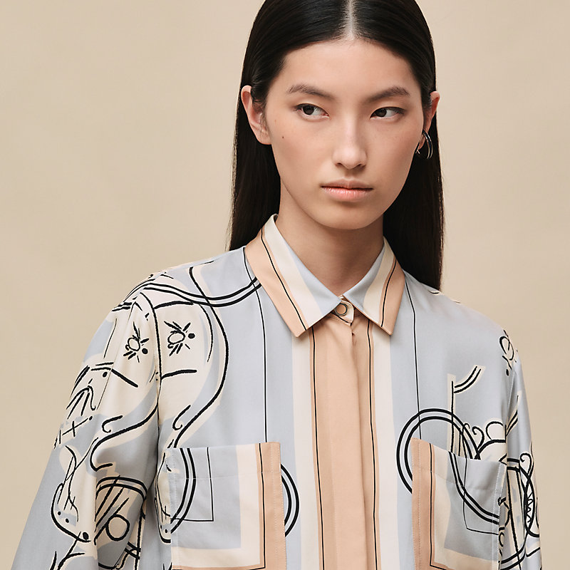 “手绘藏书章”经典衬衫