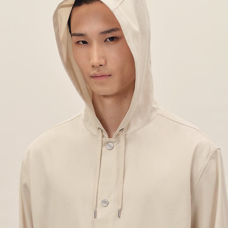 拉链连帽夹克衬衫